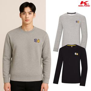 콜핑 남여공용 코튼 캐릭터 로고 등산긴팔 맨투맨 티셔츠 KSC047UT8U