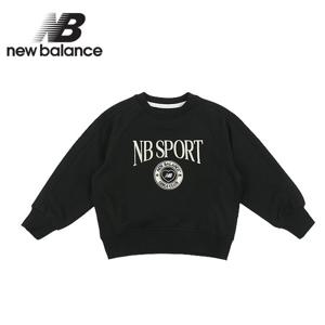 뉴발란스 키즈 하트포인트 로고 스웻셔츠(NK9CE3805G-19)_블랙