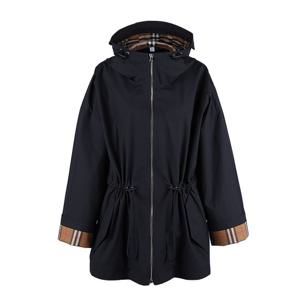 버버리 벌리 BIRLEY 바람막이 후드 집업 자켓 블랙 81072151