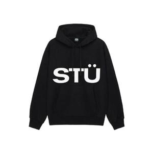 스투시 올 캡스 후드 블랙 1925007