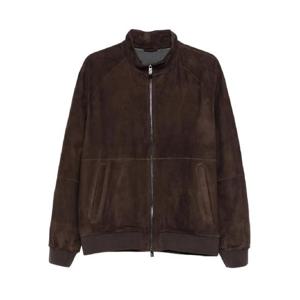 25 FW 꼬르넬리아니 지퍼 프런트 스웨이드 레더 재킷 26L5D52620104 TP442204627