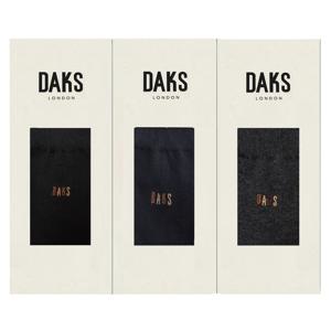 [닥스(양말)]DB22379 신사 면스판 중목 무지  3족세트