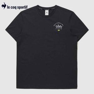 [르꼬끄X275C]유니 루스터 반팔티 QQ323XRS71 BLK 공용 반팔티셔츠