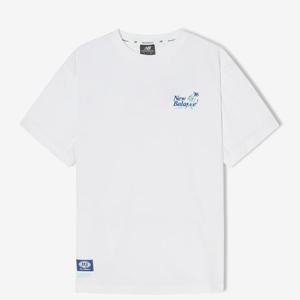 뉴발란스 유니 비치런 레터링 반팔티 B1 NBNEF35613 10 19