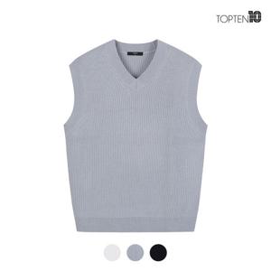 [탑텐][탑텐] 남성 울블렌드 브이넥 베스트_MSC4ES1921