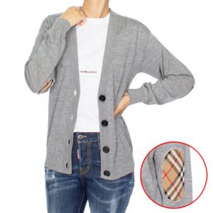 버버리 도녹 DORNOCH 엘보 패치 울 가디건 8074888