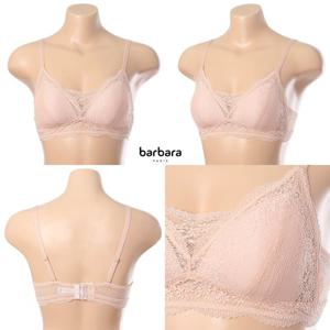 [바바라(언더웨어)]노와이어 브라렛 피치 레이스 여성 브라ABR4429