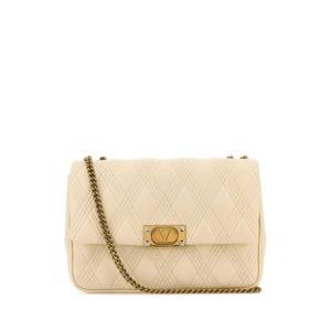 VALENTINO GARAVANI 아이보리 나파 가죽 라지 Quiltie 67 숄더백 6W2B0R06XCA REN