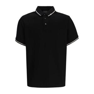 엠포리오 아르마니 남성 블랙 반팔 폴로 EM003003 AF10497UC001