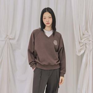 [랩]심볼 로고 브이넥맨투맨(AR3CT863)