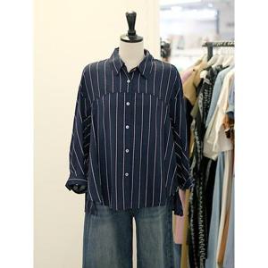 메종블랑쉬 세이브존03 레트로 세로 스트라이프 셔츠 블라우스 AGM253JSH813A