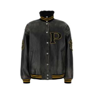 프라다 가죽 자켓 58A189SOOO15Y0 F0002 Black