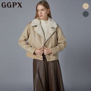 GGPX  페이크 퍼 더블카라 스웨이드 무스탕 (GOZMU002F)