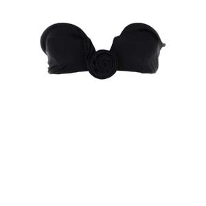 MAGDA BUTRYM Black stretch nylon bikini top 827725 BLACK