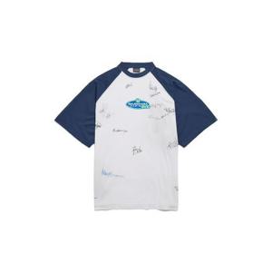 발렌시아가 반팔 티셔츠 850419TTVE2 9012 DIRTYWHITE