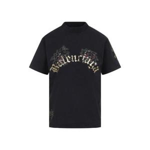 발렌시아가   반팔 티셔츠 SS25 809122 TRVZ2 5282244 Black