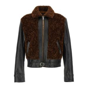 프라다 시어스킨 퍼 인서트 가죽 재킷 UPW574SOOO172N F0807