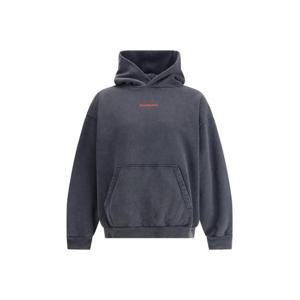발렌시아가 후드 티셔츠 767877TTVJ28483 FADED BLACK RED DOM