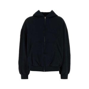 발렌시아가 후드 티셔츠 803264TSVU7 1750 Black
