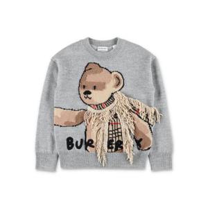 주니어 버버리 니트 스웻셔츠 8109458 A1373 LIGHT GREY MELANGE