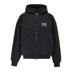 발렌시아가   후드 티셔츠 SS25 803264TRVB89034 5445722 Black