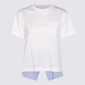 사카이   반팔 티셔츠 FW25 2508014134 5901351 WHITEBLUE STRIPE