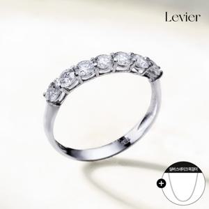 르비에 18K 모이사나이트 하프 이터너티 반지+Silver925 스네이크 목걸이