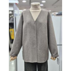 밀스튜디오 세이브존04 울100%기본브이넥 핸드메이드하프코트 LQBCOC115