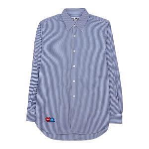 [꼼데가르송] 여성 스트라이프 긴팔 셔츠 P1B026 BLUE WHITE STRIPES