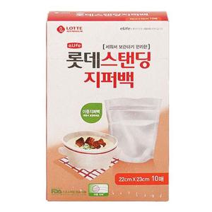 롯데 스탠딩 지퍼백 10매입