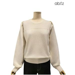 [에이비에프지]짜임 패턴 포인트 라운드넥 긴팔 니트 APZ4HW42J