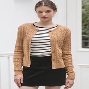 케이블 라운드넥 가디건 OP4S5763