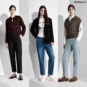[Christina n Co] 크리스티나앤코 릴렉스 밴딩 데님 팬츠 3종(C502)