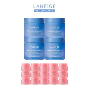 [H몰단독] 라네즈 워터 슬리핑 마스크 EX 70ml 4개+립 슬리핑 마스크 3g 15개=45g +추가쿠폰15%