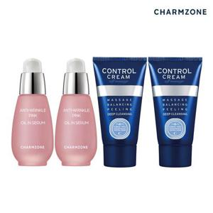 참존 탄력 4종세트(안티링클세럼 30ml 2개+콘트롤 크림 40ml 2개)