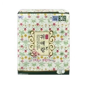 쏘피 귀애랑 생리대 대형 36P (WCE46BF)