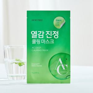 ★인기급상승 쿨링템★ 듀이트리 AC 딥 열감 진정 마스크 10매 / 급속 진정 그린시트