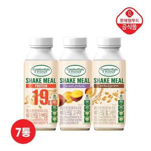 [롯데] 이너프 통곡물 쉐이크밀 3종 7통 (단백질/고구마/홀그레인)