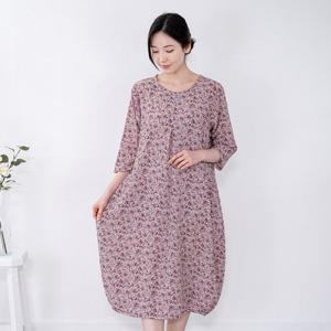 여성 엄마옷 미니장미 원피스 홈웨어 HO205017 중년여성의류/50대/60대/마담/빅사이즈/할머니옷