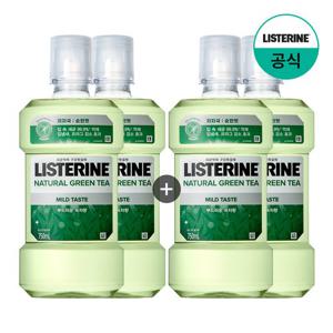 [리스테린] 내추럴 그린티 마일드 750ml 2개+2개