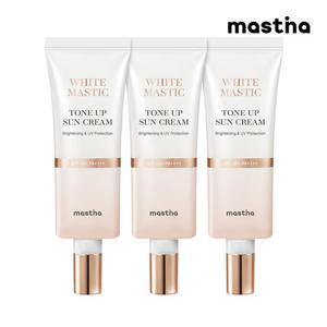 [본사공식] 매스티나 화이트매스틱 톤업 선크림 40ml 3개