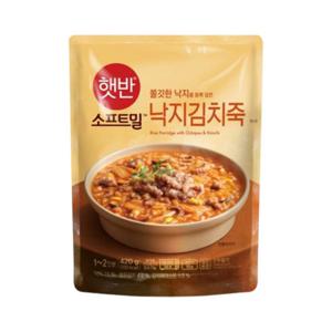[비비고] 햇반 소프츠밀 낙지김치죽 420g x 21팩