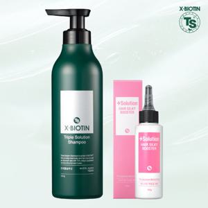 [티에스/NEW최신상] TS 엑스비오틴샴푸 탈모기능성  500g 1개 + 실키부스터 1개
