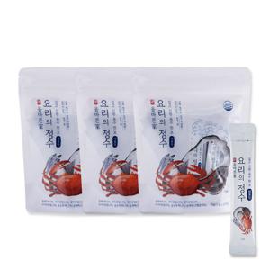 올바른가 요리의정수 스틱 분말 육수 꽃게 해물맛 70g 20개입 X3팩