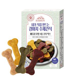강아지 수제간식 뼈다귀 모양 4종 쿠키믹스