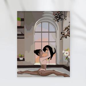 DIY 명화/유화그리기 세트 발레하는 소녀 (40X50)
