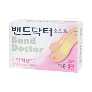리뉴얼 소프트(고탄력) 덕용 1개 (26매)/일회용반창고/상처밴드