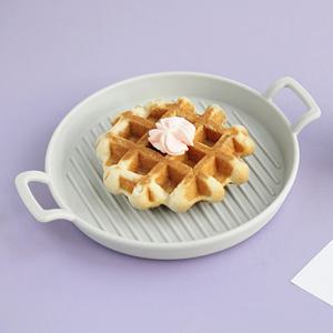 감성 피크닉 플레이트 BPA FREE 플레이팅 앞접시 - 그릴 원형접시 S