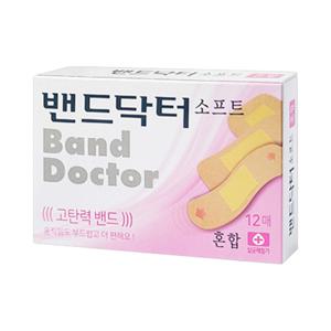 리뉴얼 소프트(고탄력) 혼합 1개 (12매)/일회용반창고/상처밴드
