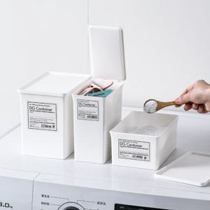 세탁 가루 세제 잡동사니 보관함 사각 세제통 3size